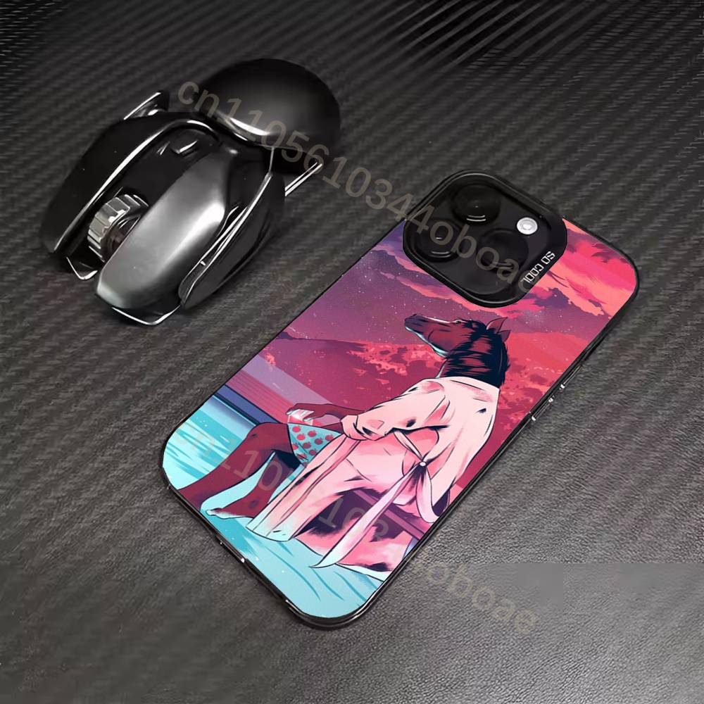 B-Bojack cartoon H-Horseman Phone Case For iPhone 17,16,15,14,13,12,11,Pro,MAX,Plus TPU Soft To Skin-friendly Cover