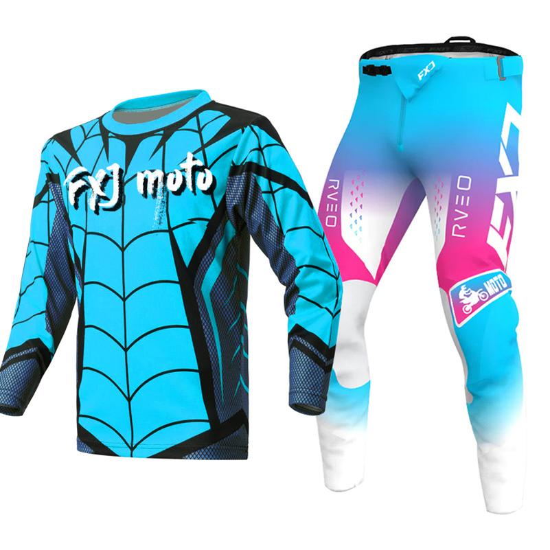 Motocross Gear Set for Kids 4 5 6 7 8 9 10 11 12 13 Years Youth Child Motorcycle Boy Girl Jersey Pant Kits Racing Suit Off-road Enduro MX MTB