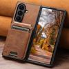 SUTENI Leather Card Slot Stand Case for Samsung Z Fold 7/6/5