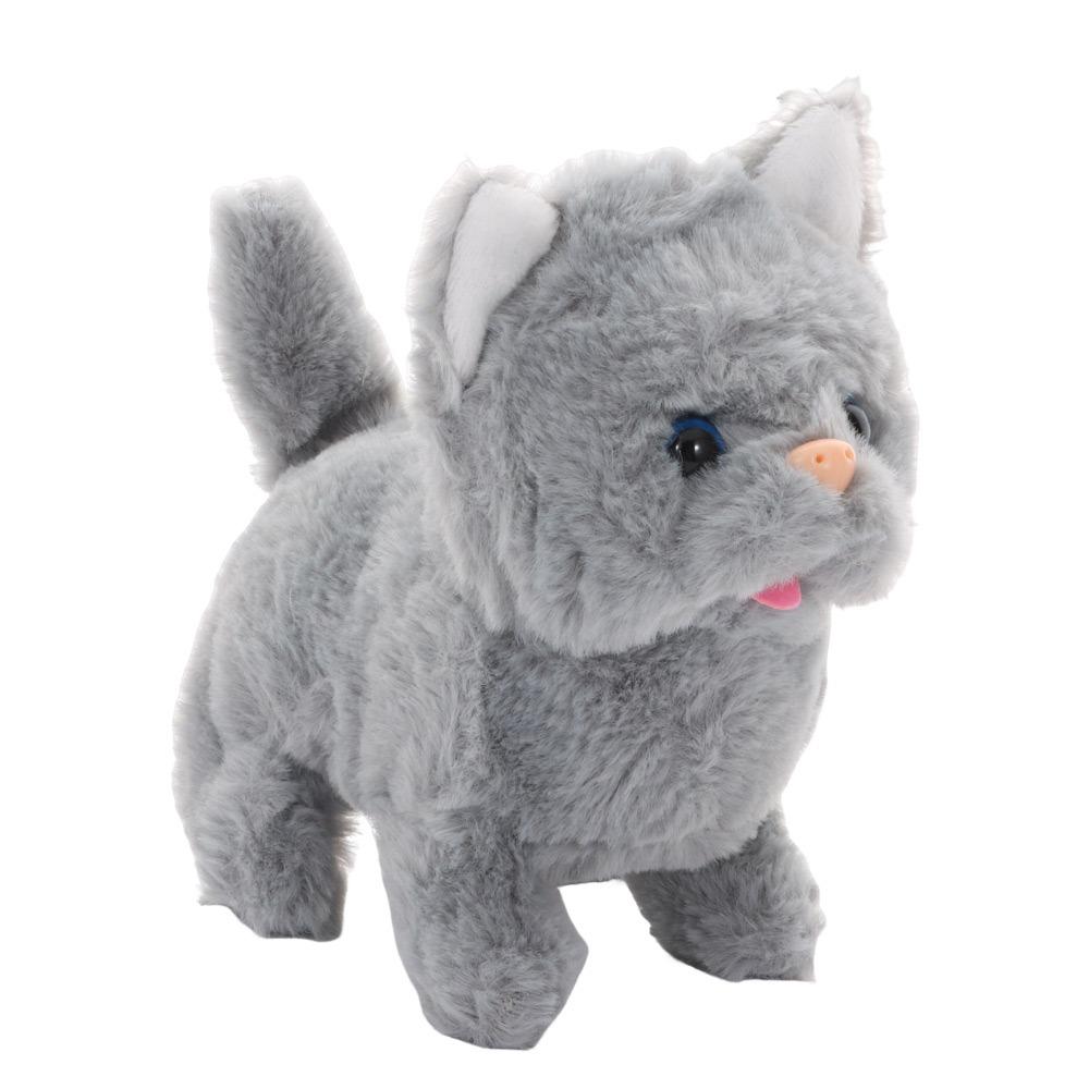 Cute Plush My Realistic Robot Puppy Walking Barking Simulated Puppy Tail Wagging Interactive Plush Robot Dog Educational Gift