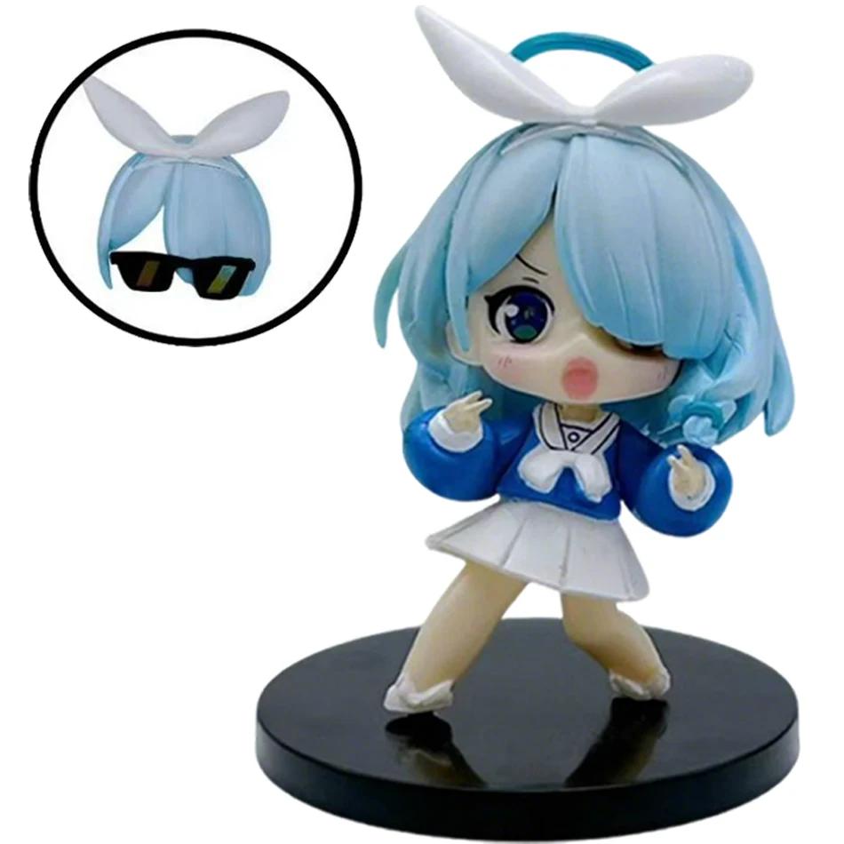 Anime Prana Niedlich Q Version 8CM Blue Archive Figur Schreibtisch Stehende Haltung Animationsmodell Spielzeug Geschenk Sammlung Ornamente PVC