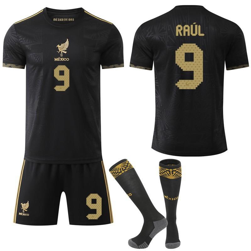2025-26 America's Cup Shirt Zwart Goud Mexico Nationale Team Herdenkings Voetbal