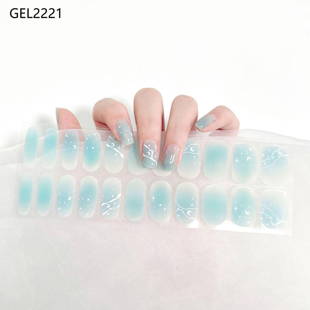 Nail Gel Stickers - No Lamp Needed, Full Coverage