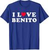 I Love Benito Matching Couple Name Gift Unisex T-Shirt
