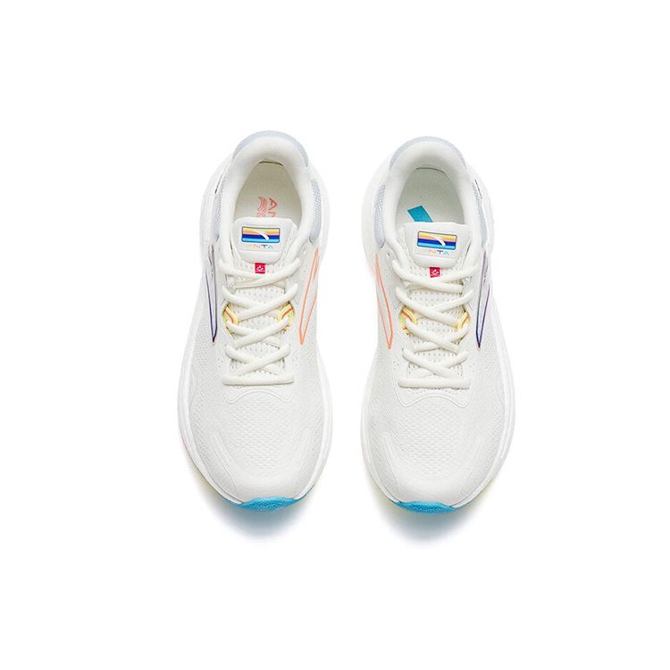 Anta C100 Nitrogen Technology Shock Absorbing Breathable Low Top Running Shoes Women Sneakers White 122245586-3