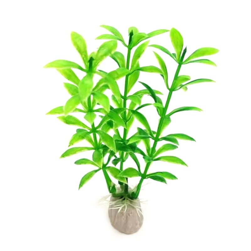 2 Pcs Aquatic Plant Leaves for FishTank Aquarium Decoration Beautiful Appearance Artificial Plant Leaves Multicolored