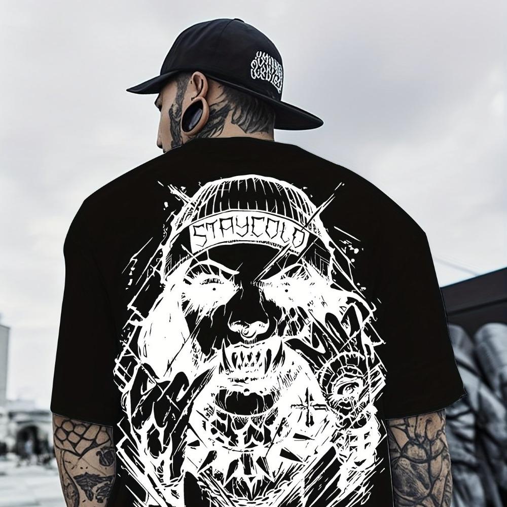 Μοντέρνο Ανδρικό T-shirt Μοντέρνο Γοτθικό Στυλ Γυναικείο T-shirt Καλοκαιρινό 3D Εκτύπωση Casual Στρογγυλή Λαιμόκοψη Κοντομάνικο T-shirts Κορυφή