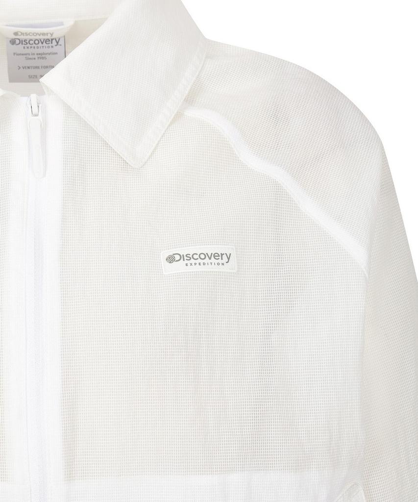 Discovery Expedition Women'S Freshvent Collared Crop Windbreaker (N/White)