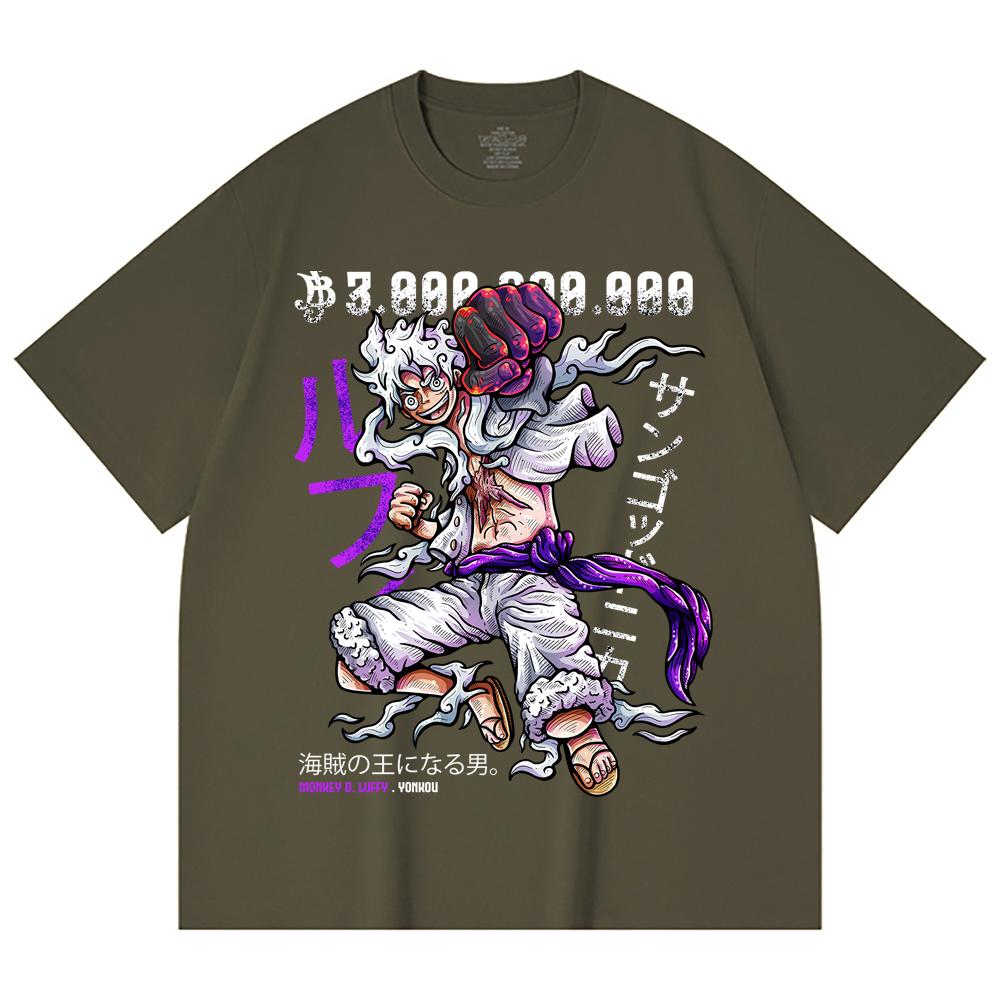 230 Gsm 100% Cotton One Piece V3 Sun God Nika Print Unisex Heavy Cotton T Shirt