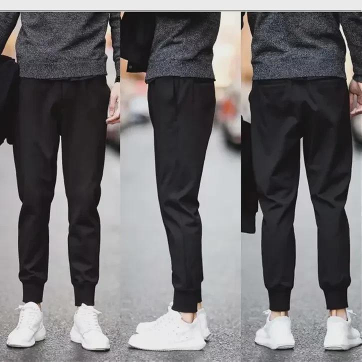 Men's Trendy Korean-Style Loose Harem Sweatpants - Summer & Autumn Nine-Point Casual Leggings