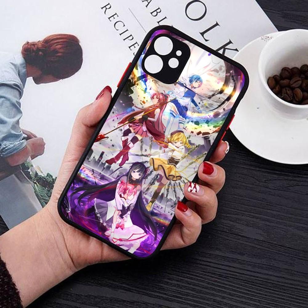 Puella Magi Madoka Magica Phone Case For IPhone 18 14 11 12 13 Mini Pro Max 8 7 Plus X XR XS MAX Translucent Matte Cover