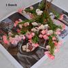 66cm Simulated Wintersweet Flowers Silk Fabric 7 Colors Home Office Vase Decoration DIY Gift Prop Cherry Blossoms Fake Flowers