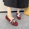 Square Head Retro Design Single Shoes Female 2025 Spring New Fairy Style Ballet Evening Shoes Korean Version Mary Jane Shoes