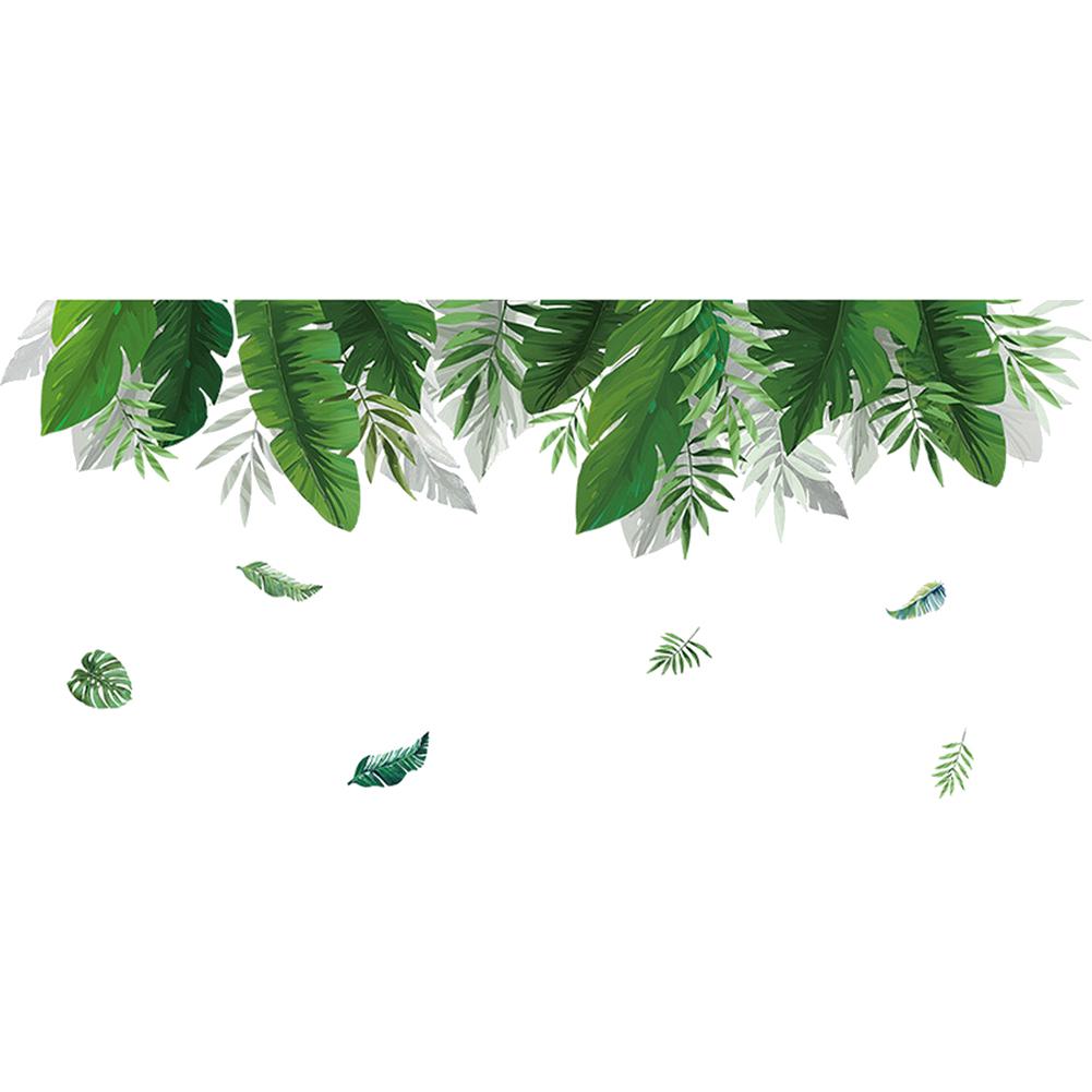 Sweet Room,Fresh Greenery Leaves Plant Wall Sticker Living Room Bedroom Home Wall Sticker