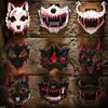 Verine Poolnäoga Mask Meestele Draakoni Tiigri Hundi Mask Õudne Halloweeni Kostüümi Rekvisiit Skeleti Karnevali Mask Peo Cosplay Rekvisiit