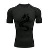 Draak Heren Sport T-shirt Training Fitness Compressie Korte Mouw Rashguard voor Mannen Atletische T-shirts Workout T-shirt