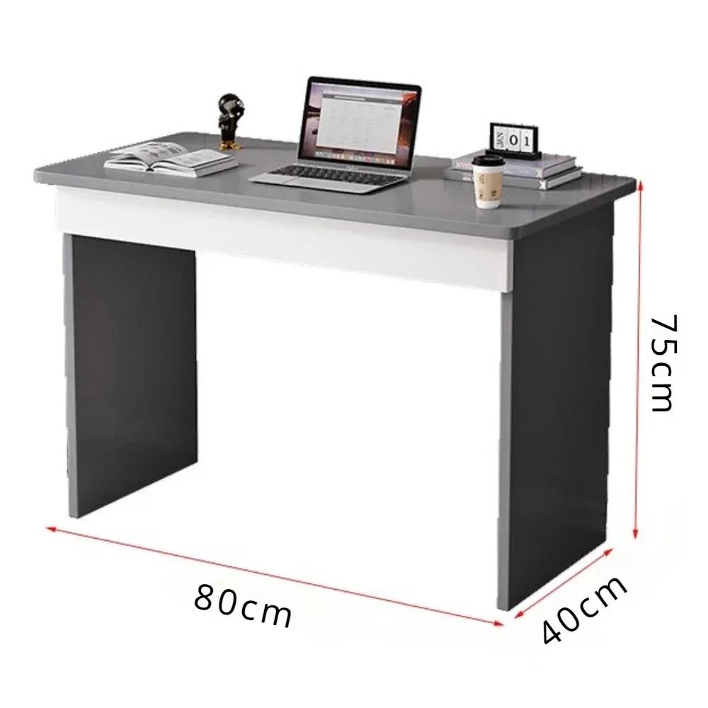 Computer Desk with Drawers and Power Outlet LED Strip Household Office Corner Save Space Study Writing Table with Monitor Stand