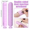 30 Pcs Silicone Reminder Bracelet 9.3 X 1.8'' Reusable Wearable Erasable Wrist Notepad Writable