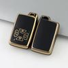 Stylish Key Shell Case for Old Toyota Previa Alphard Reiz RAV4 with Gold Edge