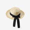 Fashion French Style Flat Top Straw Hat Travel Vocation Women Beach Sun Hat