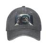 Astronaut Cat In Space Baseball Cap for Unisex WoUnisex Washed Cotton Dad Hat Adjustable Trucker Hats