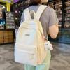 Schultasche Mädchen niedlich große Kapazität Mittelschule Campus Rucksack einfach einfarbig Mädchen Rucksack hoher Wert Freizeit Tasche