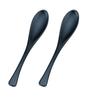 Wakaizumi Porridge Matte Set of Lacquerware, Spoons, Black, 2, H-9-32
