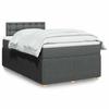 Maison Exclusive - Lattenrost mit Matratze dunkelgrau 120x190cm Stoff