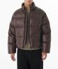 Glossy Ripstop Down Puffer Short Padded Jacket [Baroque Brown]