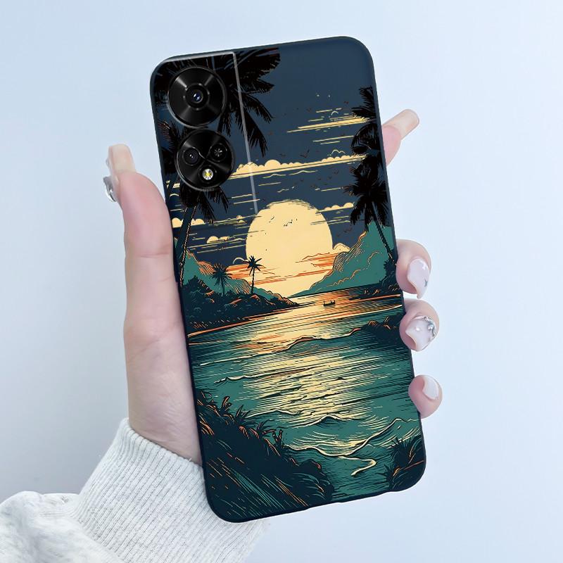 För TCL 50 5G / 50 SE Fodral Söt Kanin Mjuk Svart Silikon Baksida För TCL 50SE Telefonfodral TCL50 XE NxtPaper 5G Fodral Fundas