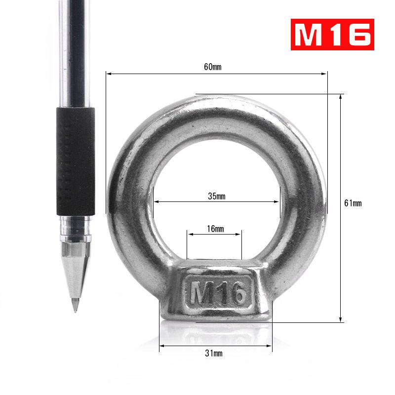 304 Stainless Steel Marine Lifting Eyebolt and Nut