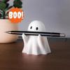 Držák na tužky Duch - Roztomilý pryskyřičný stolní organizér do kanceláře a domů, Halloweenská dekorace Kreativní dárek, Zábavný stojan na psací potřeby (1 PC)
