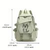 Cute Cat&Butterfly Print Backpack Women Girls Teenager Schoolbag Laptop Bags  Fashion Outdoor Bookbag