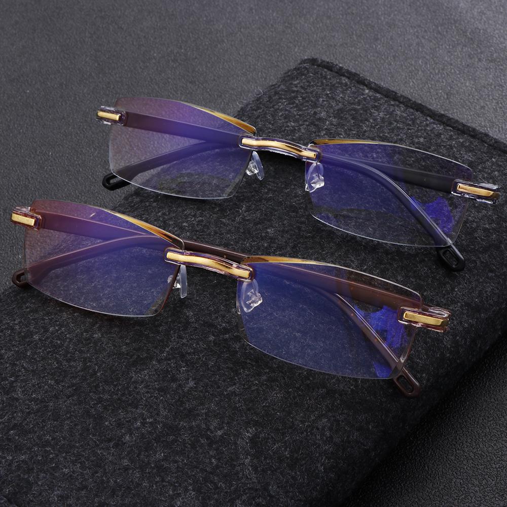 Diamond-cut Readers Eyewear Presbyopia Glasses Radiation Protection Anti Blue Light Reading Glasses