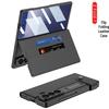 Samsung Z Fold 7 Leather Wallet Case with Screen Protector, Card Slot, and Flip Stand