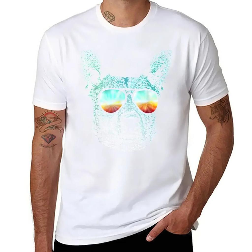 Neon Dog Australian Stumpy Tail Cattle Dog T-Shirt Sports Fans Anime Cute Clothes Mens T Shirts Casual Stylish