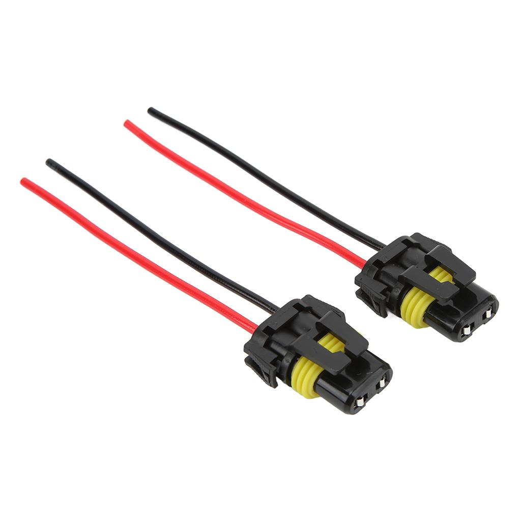 2pcs Headlight Connector DIY Installation Compact Lightweight Convenient Practical Stable Reliable Wiring Harness