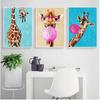 Modern Home Decor, Lovely Giraffe Paintings, Wall Art, Canvas, Painting, Posters and Printers, Wall Panels for Decorating the Living Room,