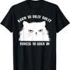 Born To Dilly Dally Forced To Lock In Cat Meme Premium T-Shirt