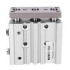 MGPM1220Z 3 Rod Double Acting Air Cylinder Aluminum Alloy Pneumatic Cylinder 12mm Bore
