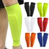 1 Pc Soccer Shin Guard for Kids Youth Adult Calf Compression Sleeve with Honeycomb Pad for Baseball Boxing Football