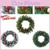 Festive 11.8-23.6in Snowy Red Ribbon Berries Pine Cone Christmas Wreath Xmas Gift