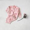 Girls' Autumn-Winter Bow Knit Cardigan & Pants Set