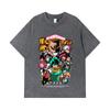 275 GSM Gewassen T-shirts 100% Katoen My Hero Academia V6 Print Unisex Zwaar Katoen T-shirt