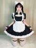 YUEEI Dienstmädchen-Outfit mit offenem Ausschnitt und Katze Sexy Halloween Lolita Kurz Chinesisch Offen Café Enthält Socken Ohren, Cosplay, Kostüm, Kleid,