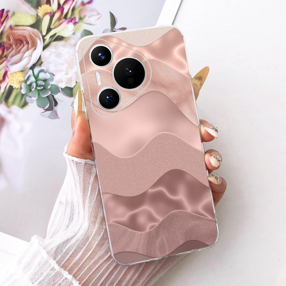 Für Huawei Pura 70 Klare Hülle Ästhetisch Luxuriös Niedlich Mode Blumen Lustig Bemalte Hülle Für Huawei ADY-LX9 ADY-AL00