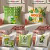 Mojito Cocktail Art Cushion Cover Pillowcase Short Plush Invisible Zipper Room Sofa Cushion Cover