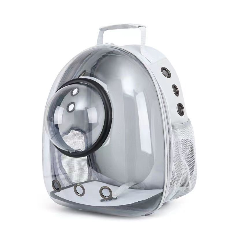 Sac pour chat sac portable capsule spatiale sac à dos pour animaux de compagnie cage à chat double épaule sac d'école transparent pour chat fournitures pour chien chat