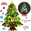 Diy Christmas Tree With Led String Lighting For Kids Xmas Gifts Christmas Decor New Year Party Items, Christmas Decor Supplies