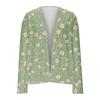 Women's Loose Casual Vintage Floral Print Long Sleeve Top Cardigan